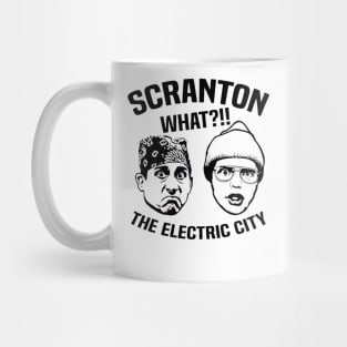 Scration what the electric city, funny the office Mug
